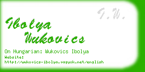 ibolya wukovics business card